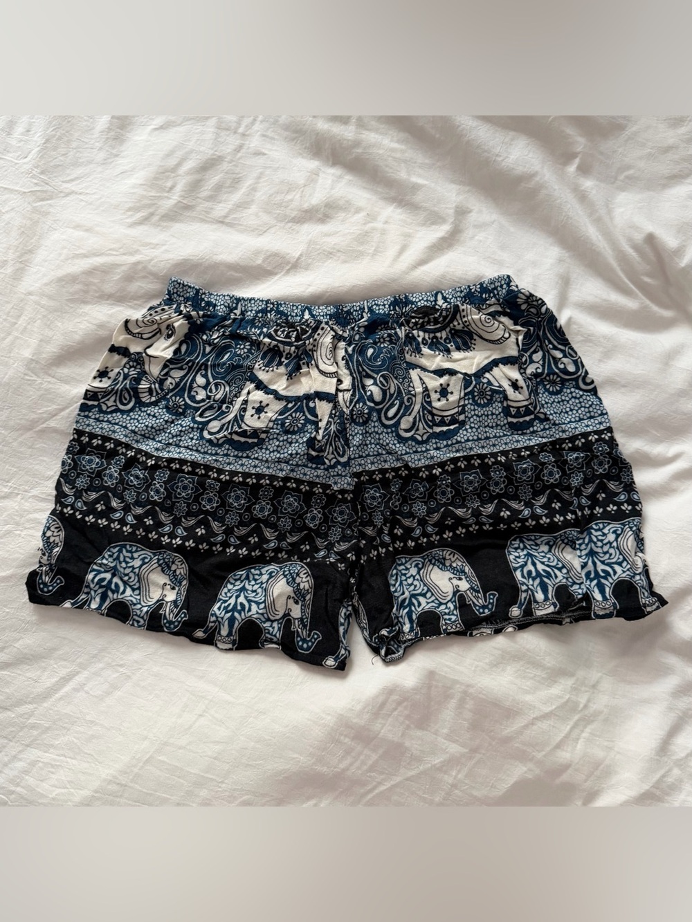 lucky elephant graphic shorts from thailand